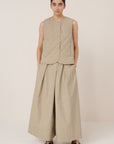 Kowtow Axis Vest Pinstripe