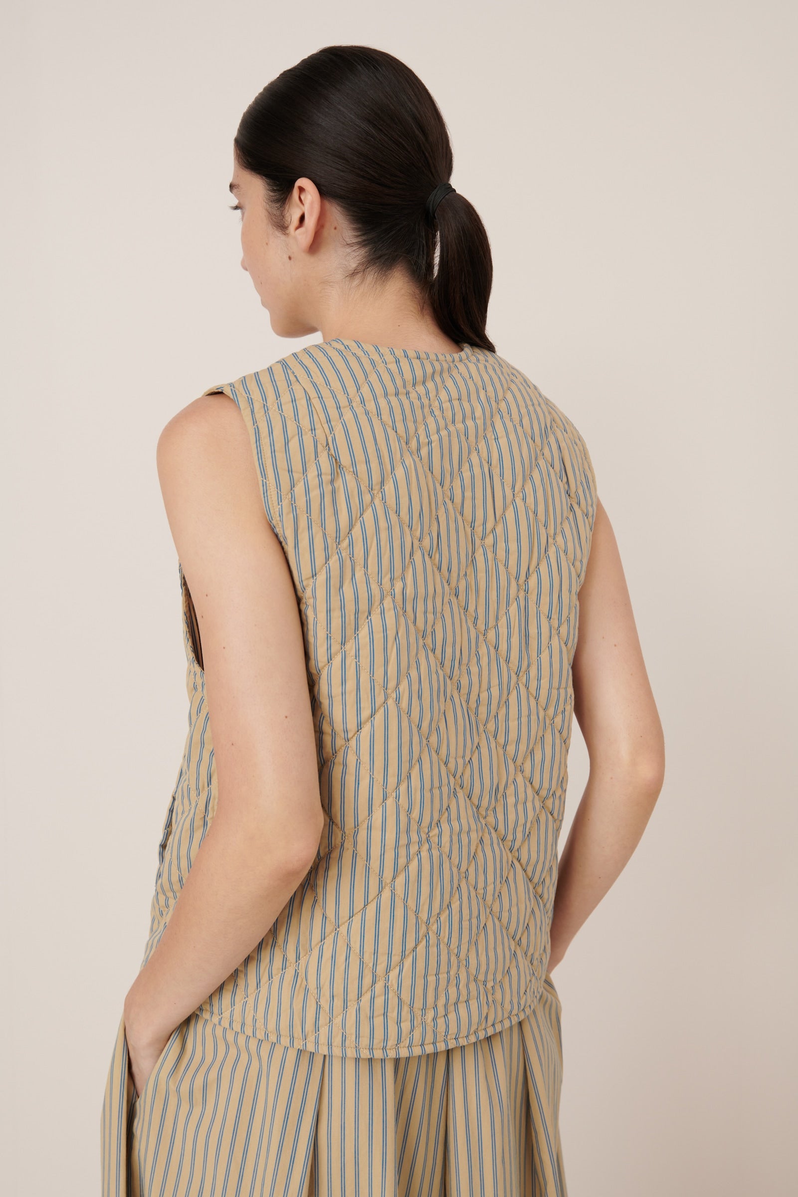 Kowtow Axis Vest Pinstripe