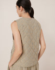 Kowtow Axis Vest Pinstripe