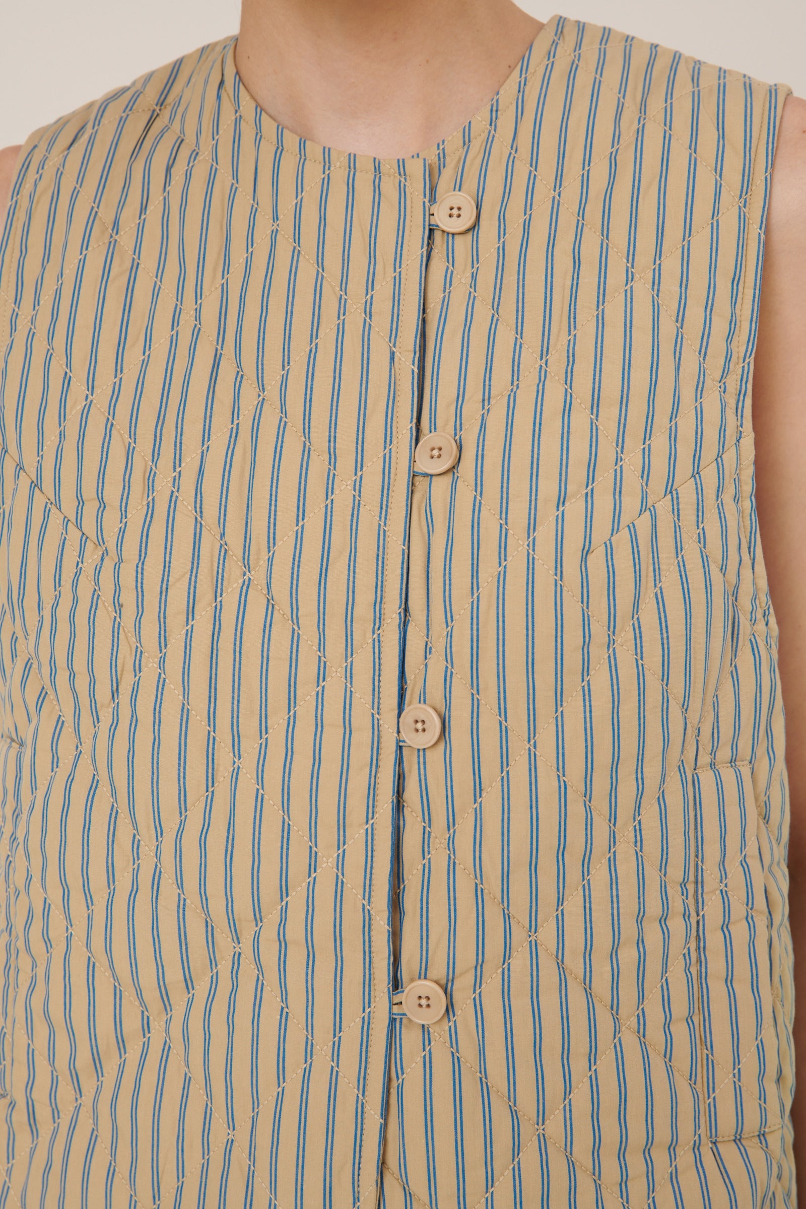 Kowtow Axis Vest Pinstripe