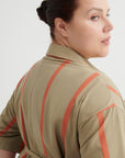 Kowtow Balance Dress Nasturtium Stripe