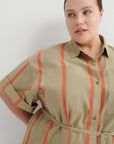 Kowtow Balance Dress Nasturtium Stripe