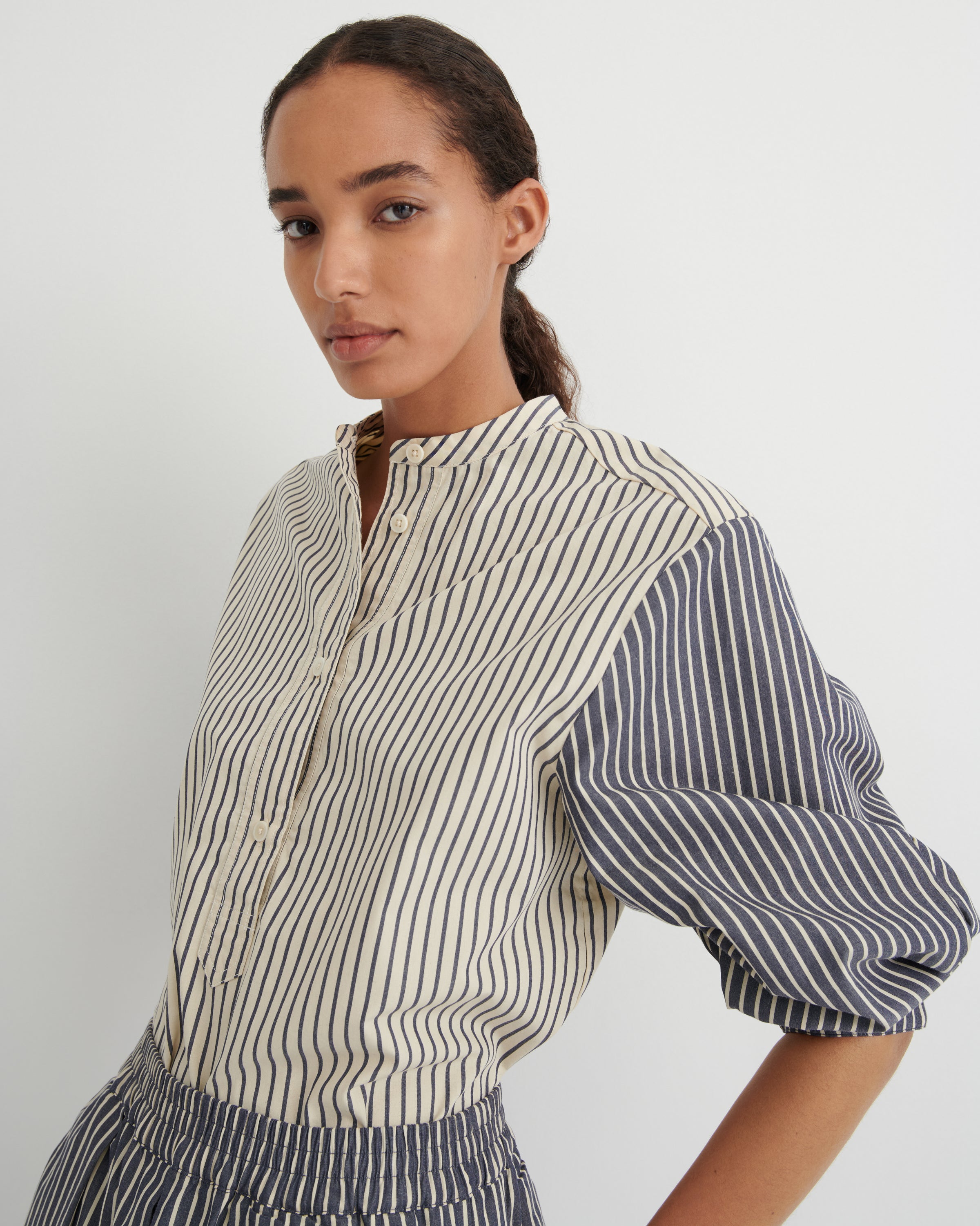 Kowtow Curate Shirt Stripe