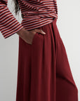 Kowtow Drape Pants Maroon