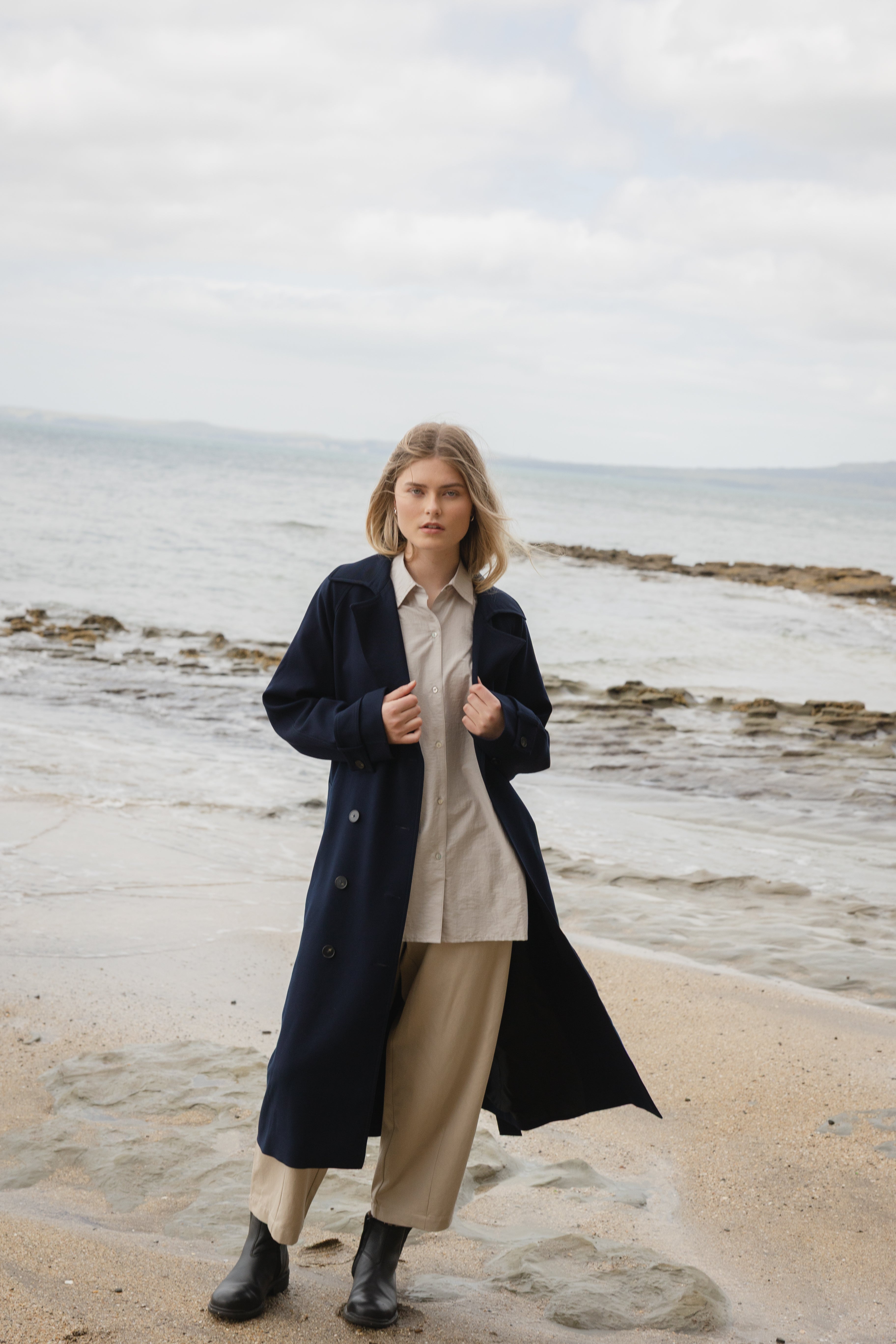 Sophie Store Effortless Twill Pants Oat