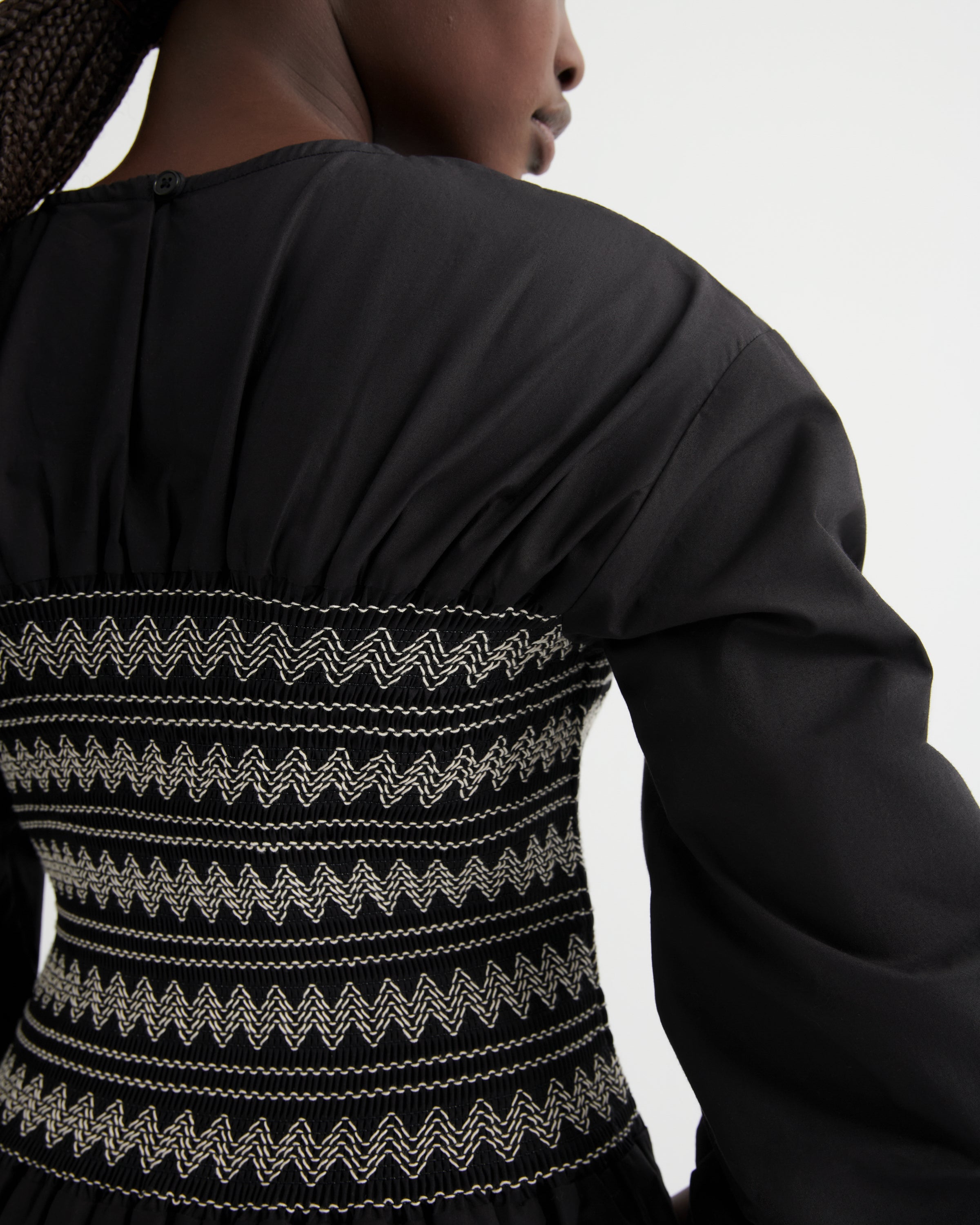 Kowtow Etched Dress Black