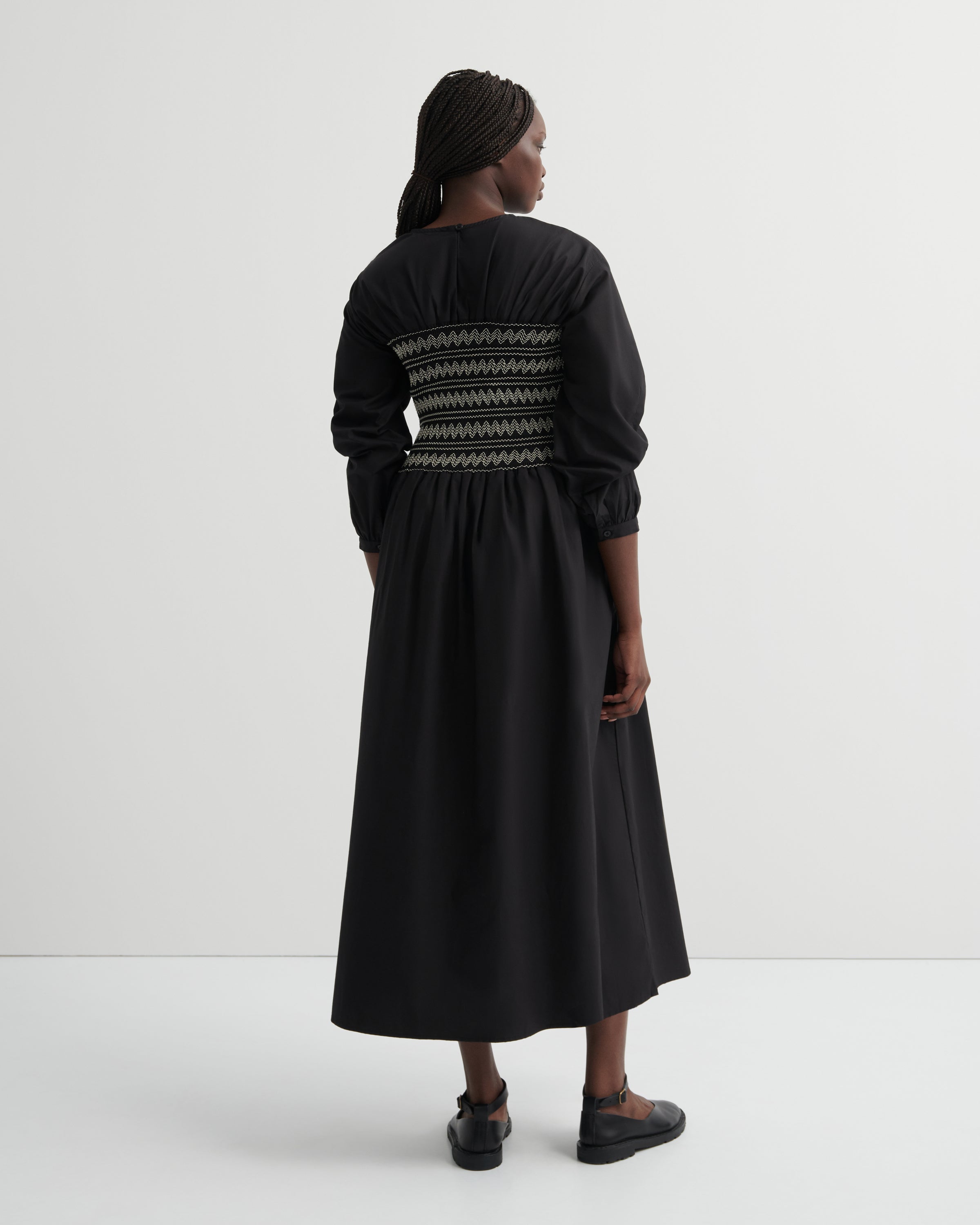 Kowtow Etched Dress Black