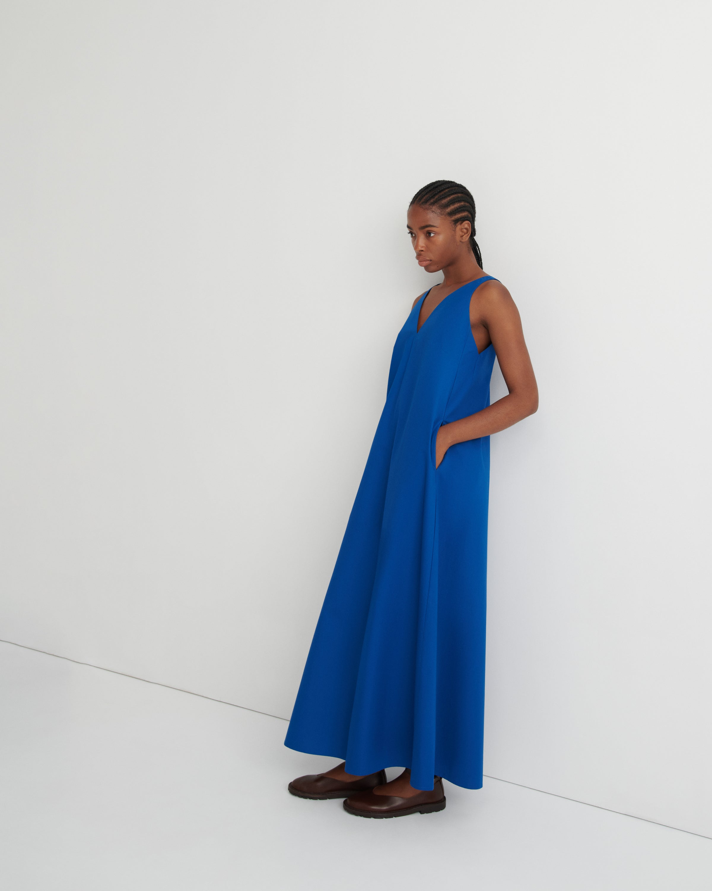 Kowtow Eventide Dress Blue Orchid