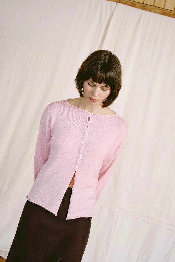 Francie Doll's Reversible Cardigan Barely Pink