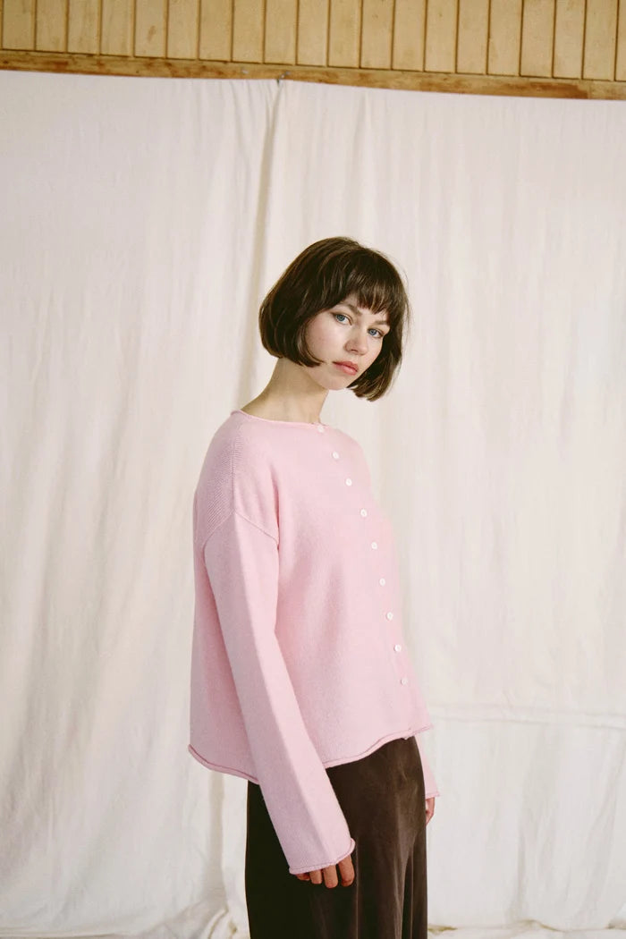 Francie Doll's Reversible Cardigan Barely Pink