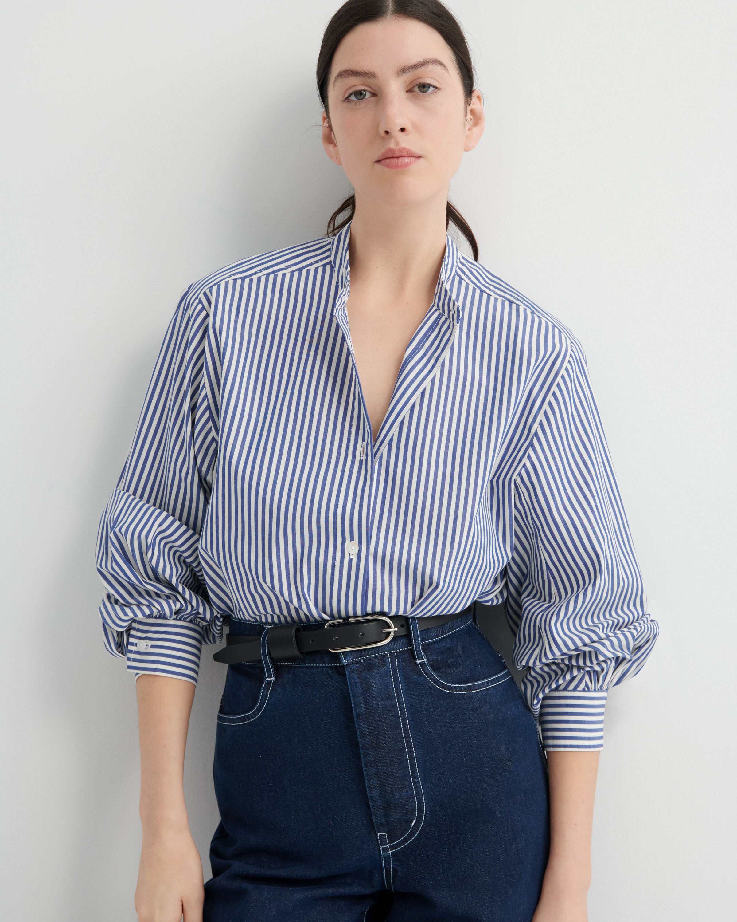 Kowtow Impression Shirt Workwear Stripe