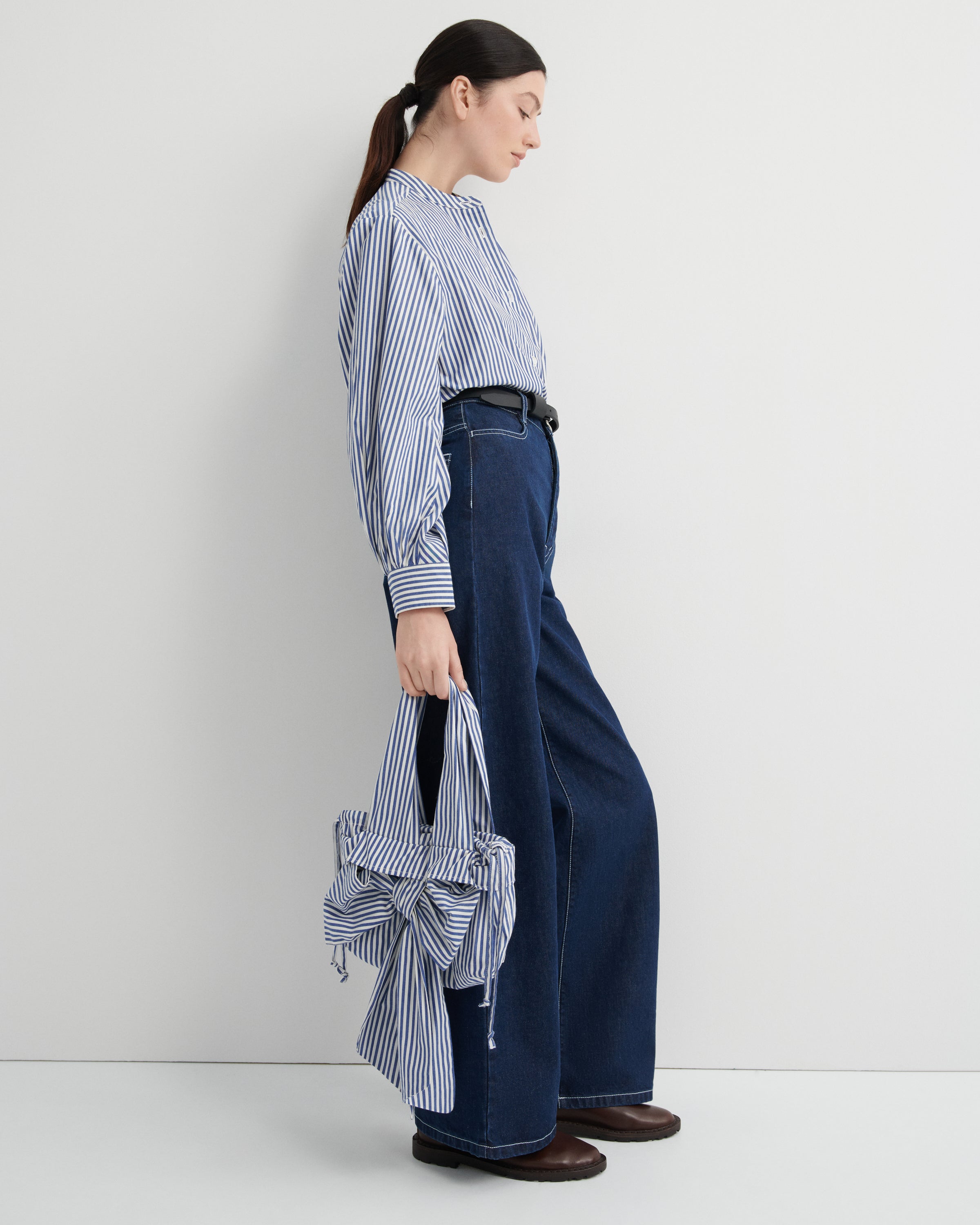 Kowtow Impression Shirt Workwear Stripe