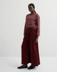 Kowtow Drape Pants Maroon