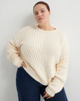 Kowtow Patchwork Jumper Chalk