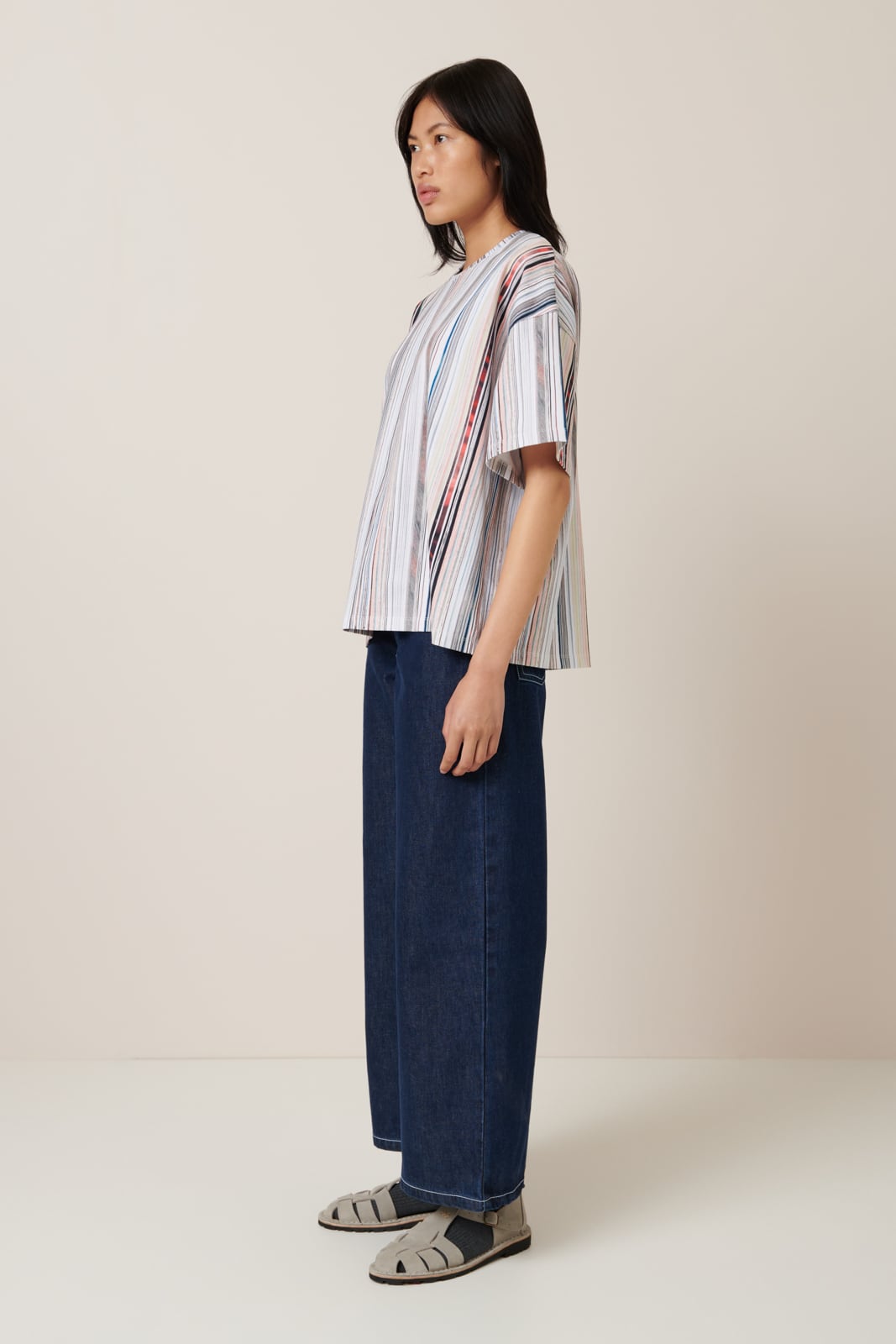 Kowtow Library Tee Stripe
