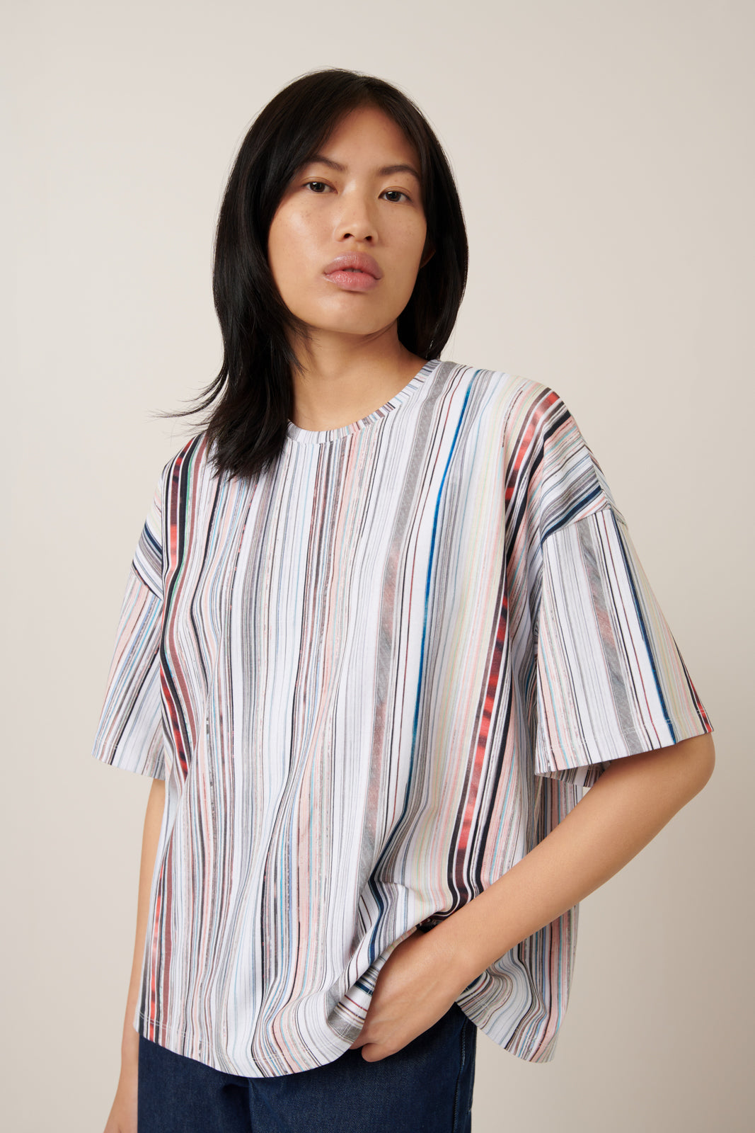 Kowtow Library Tee Stripe