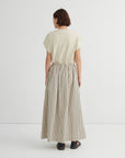 Kowtow Linear Skirt Ecru Stripe