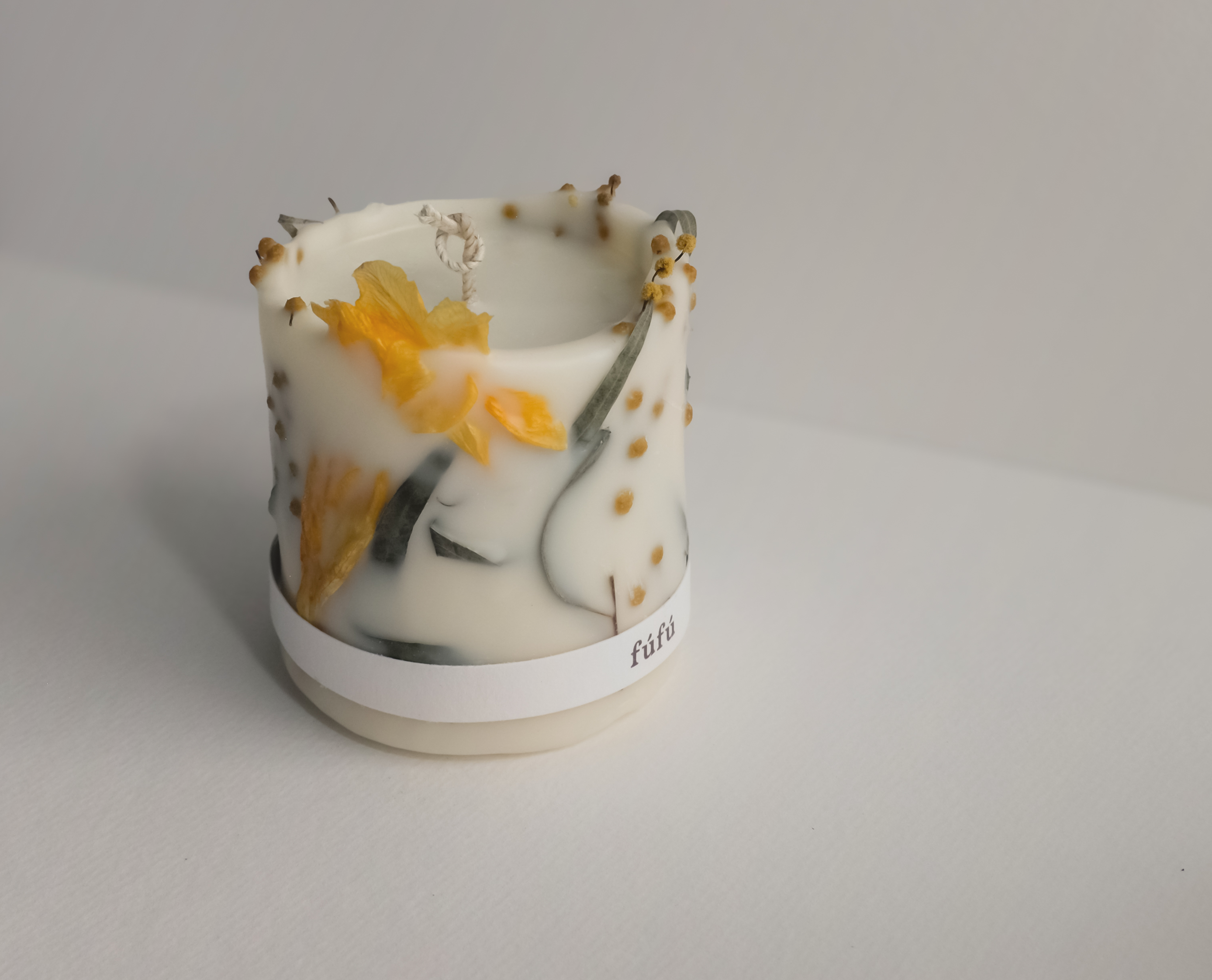 FuFu Bouquet Pillar candle Sweet Mimosa