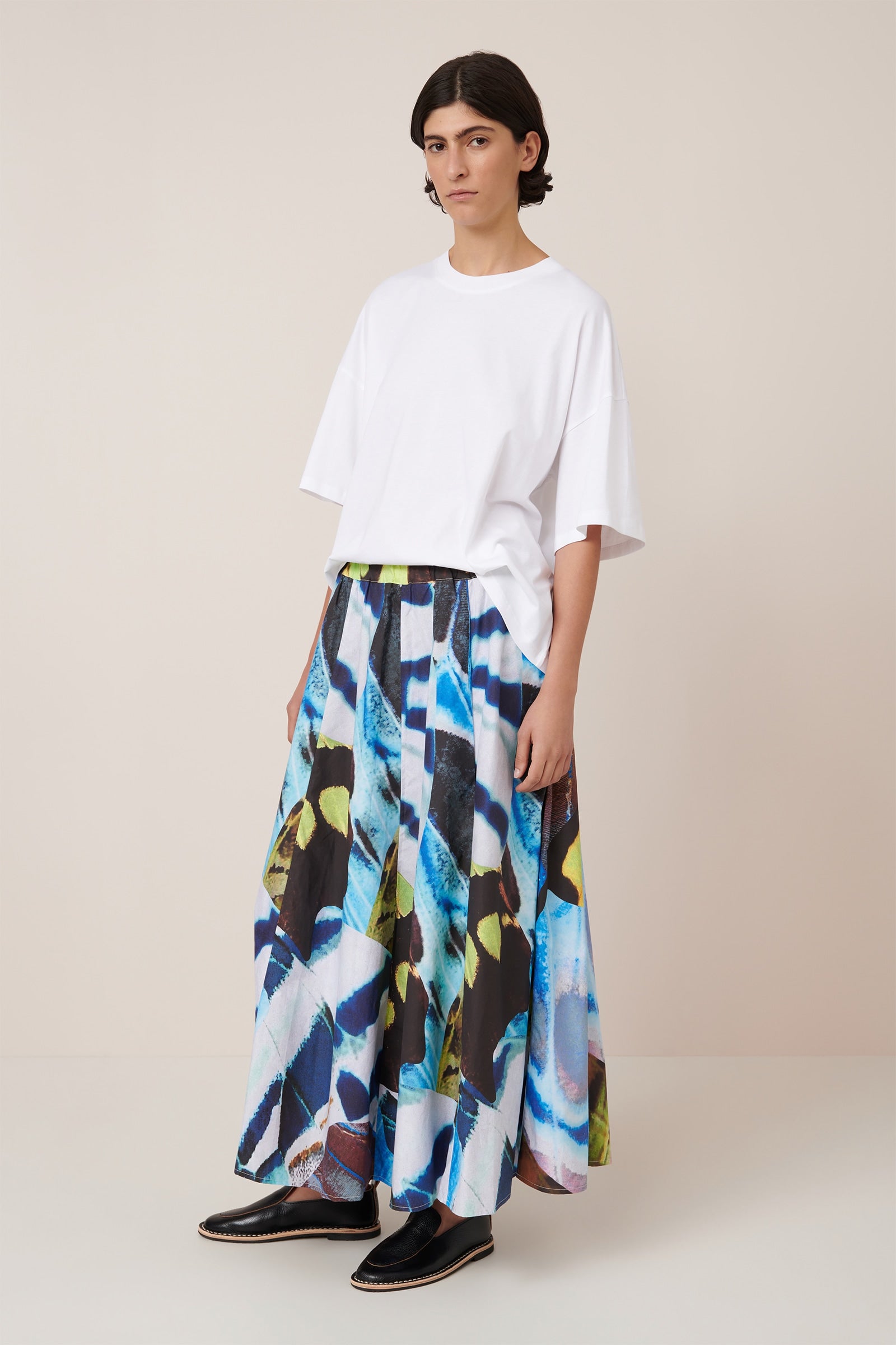 Kowtow Mosaic Skirt Monarch Print