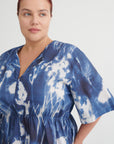 Kowtow Nigella Dress Cyanotype Floral Print