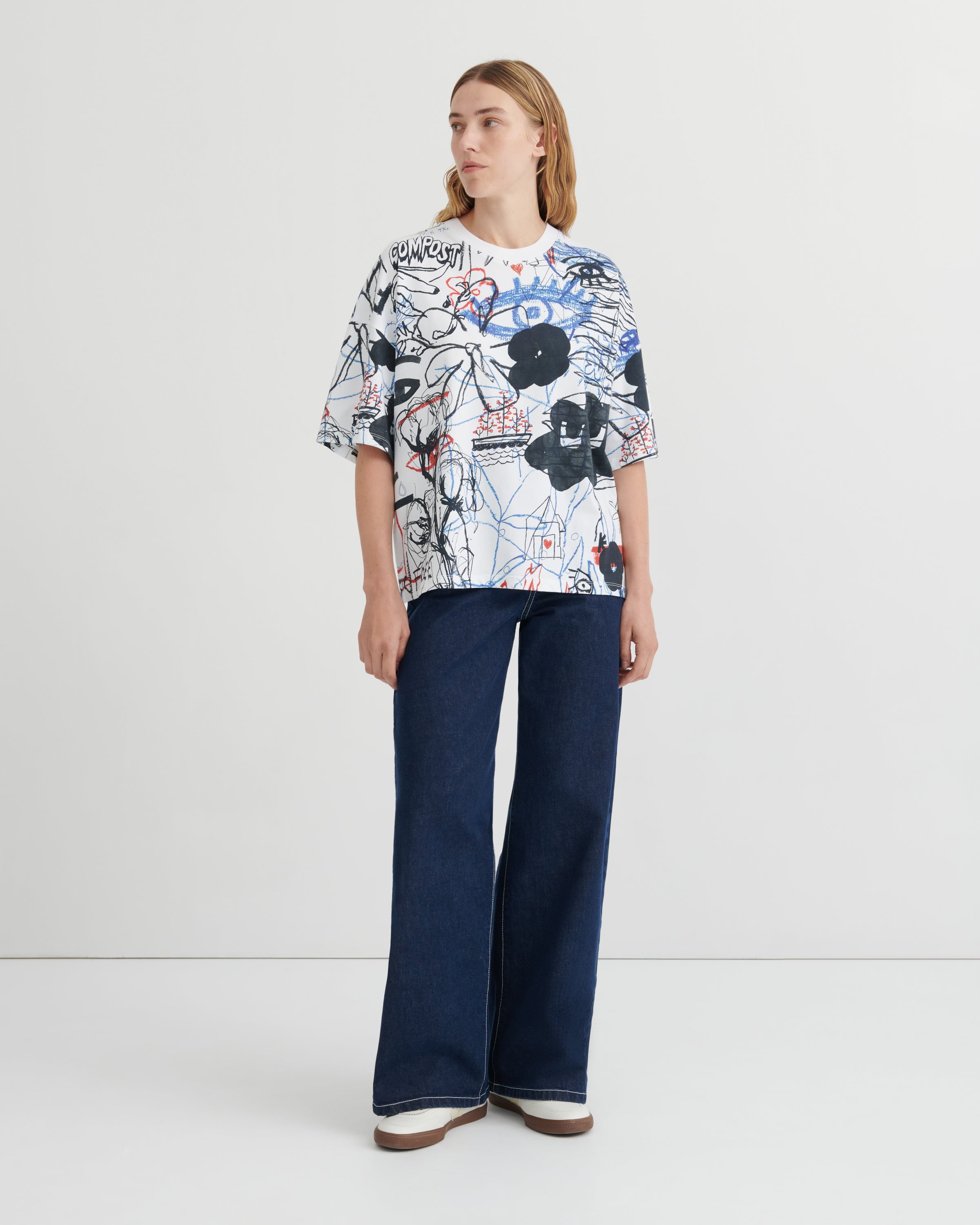 Kowtow Oversize Boxy Tee Anniversary Print
