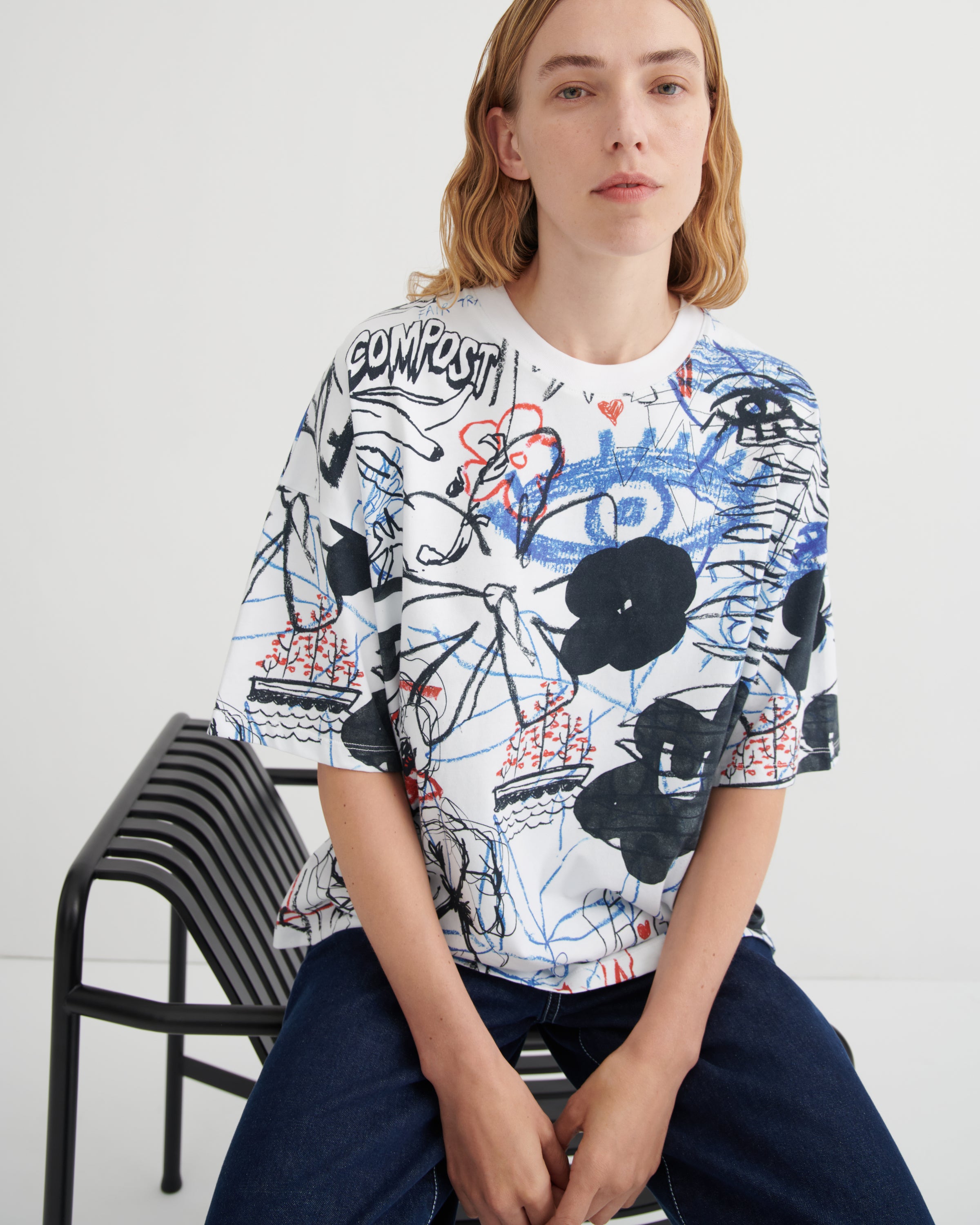 Kowtow Oversize Boxy Tee Anniversary Print