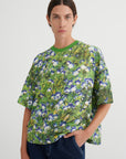 Kowtow Oversized Boxy Tee Bluebell Print