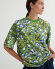 Kowtow Oversized Boxy Tee Bluebell Print