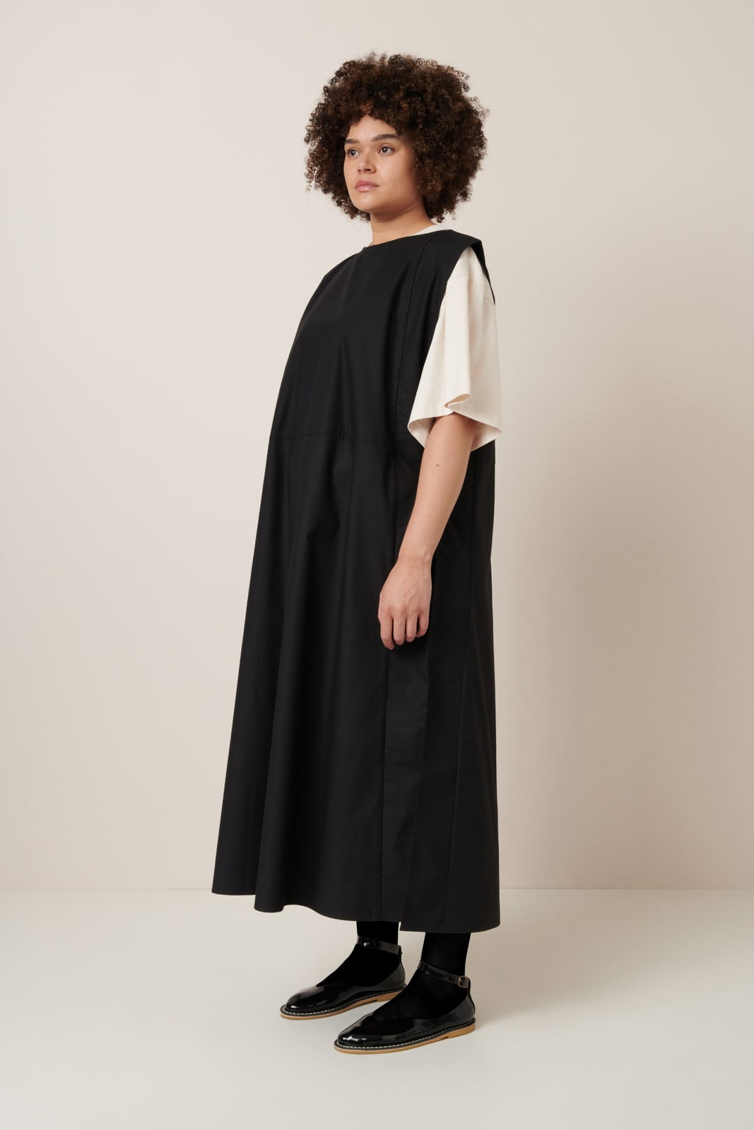 Kowtow Raven Pinafore Dress Black