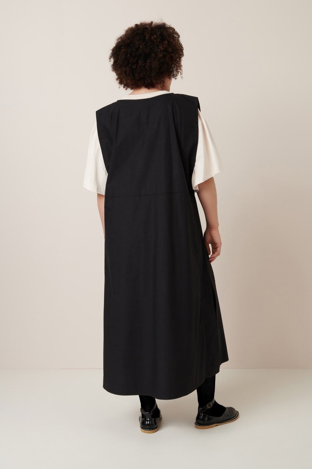 Kowtow Raven Pinafore Dress Black