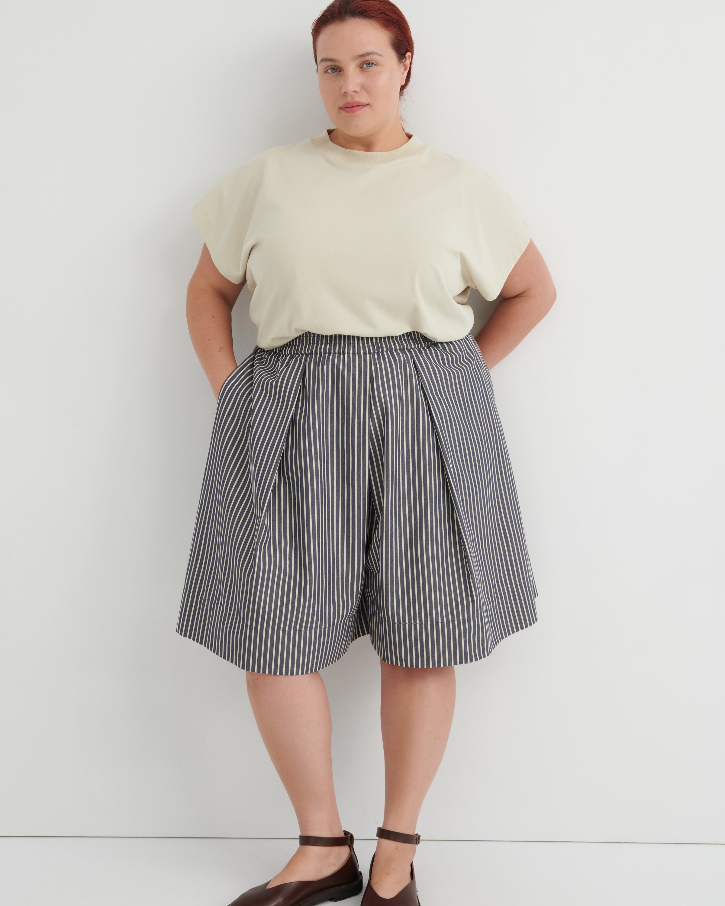 Kowtow Ray Shorts Stripe