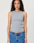 Remain Poppy Tank Grey Marle