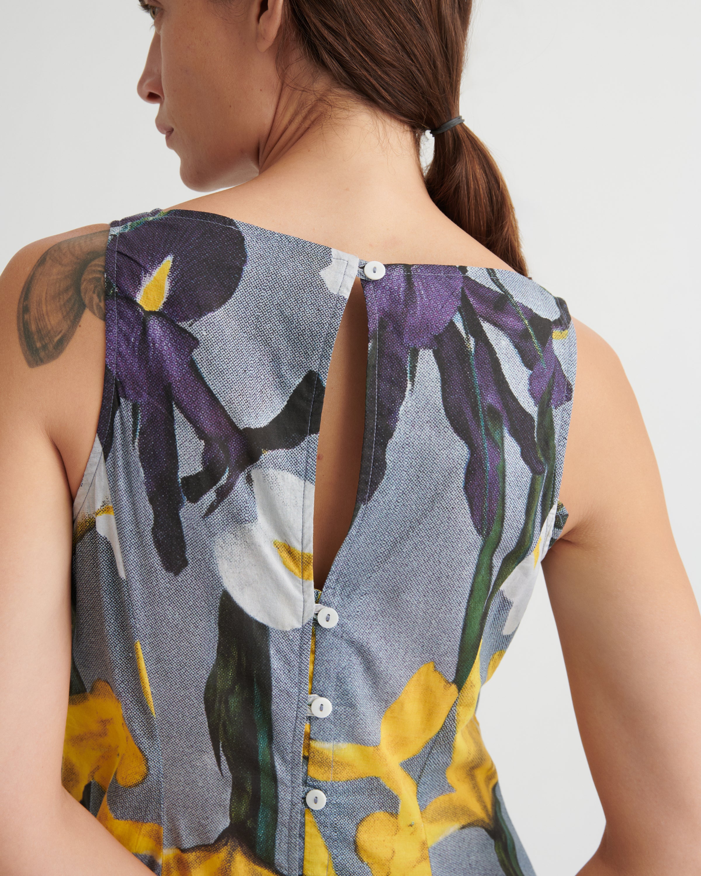 Kowtow Signify Dress Iris Print