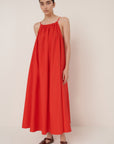 Kowtow Sway Dress Scarlet Red