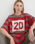 Kowtow Twenty Tee Poppy Stripe