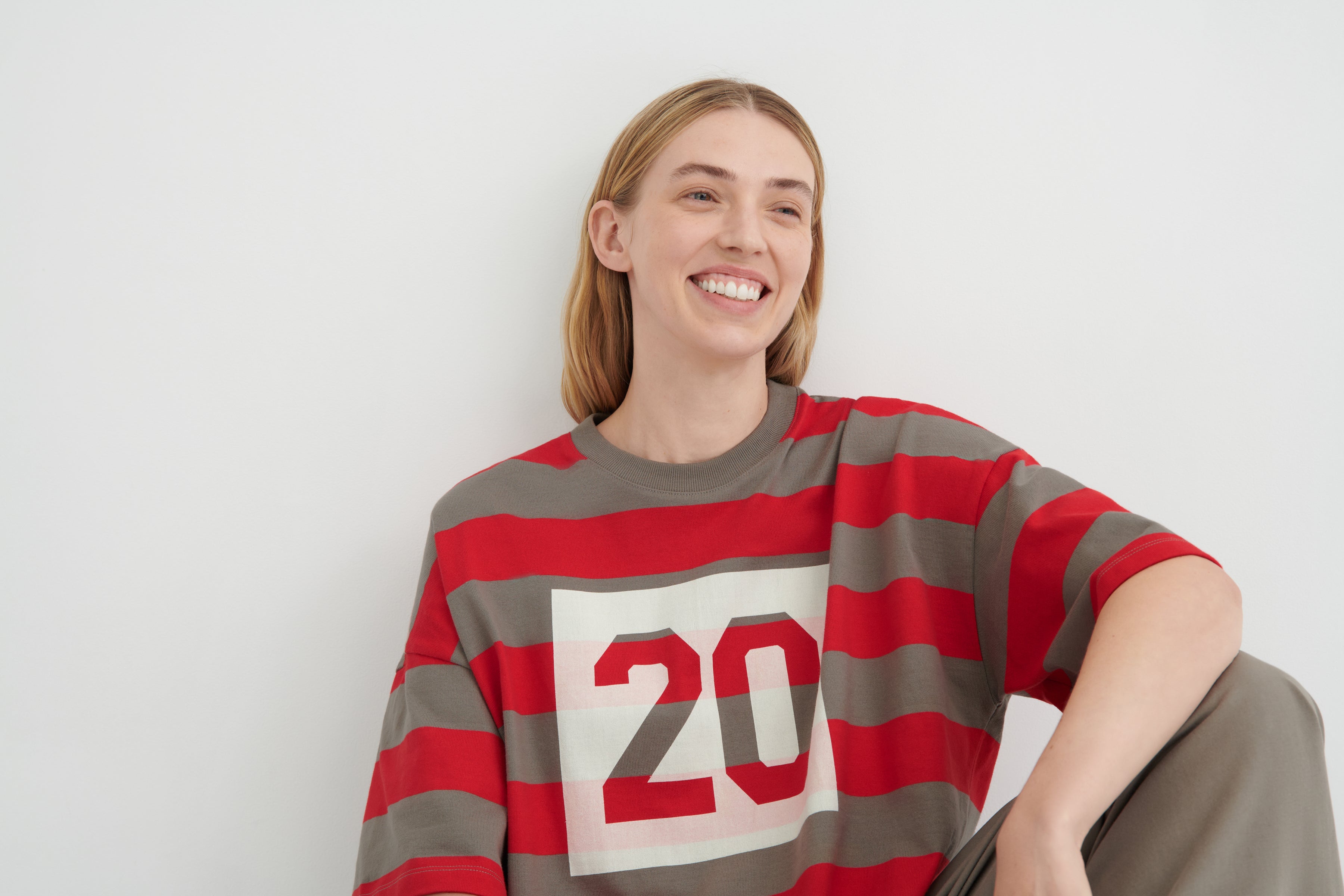 Kowtow Twenty Tee Poppy Stripe