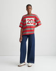 Kowtow Twenty Tee Poppy Stripe