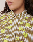 Kowtow Wildflower Shirt Treetop Stripe